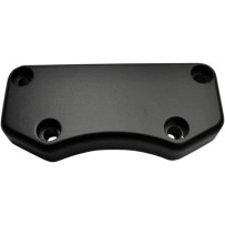 Buffalo Handlebar Clamp — 1" clamping diameter, fits 3-1/2" on-center risers, black flat finish