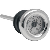 Oil Plug Temperature Gauge — 70 mm (2-3/4\"), chrome