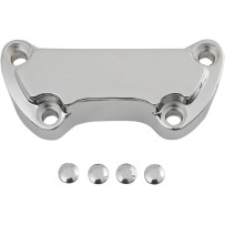 Handlebar Clamp — 1" clamping diameter, fits '74–'17 models, chrome
