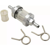 Universal Fuel Filter — 6.4 mm (1/4"), 64 mm (2-1/2"), Clear