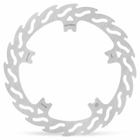 Flame Series Fixed Rotor — 300 mm (11.8"), 170 mm bolt hole circle, 5-hole, 5.0 mm thickness, Silver