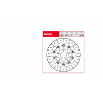 Round Floating Brake Rotor — 300 mm (11.8"), 5-hole, 82.55 mm bolt circle, 5.0 mm thickness