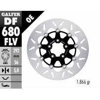 Brake Rotor Floating Round — 292 mm, 5-hole, 5.0 mm, stainless steel