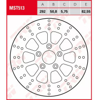 Brake Rotor Fixed Round — 292 mm (11.5 in), 5-hole, 82.55 mm