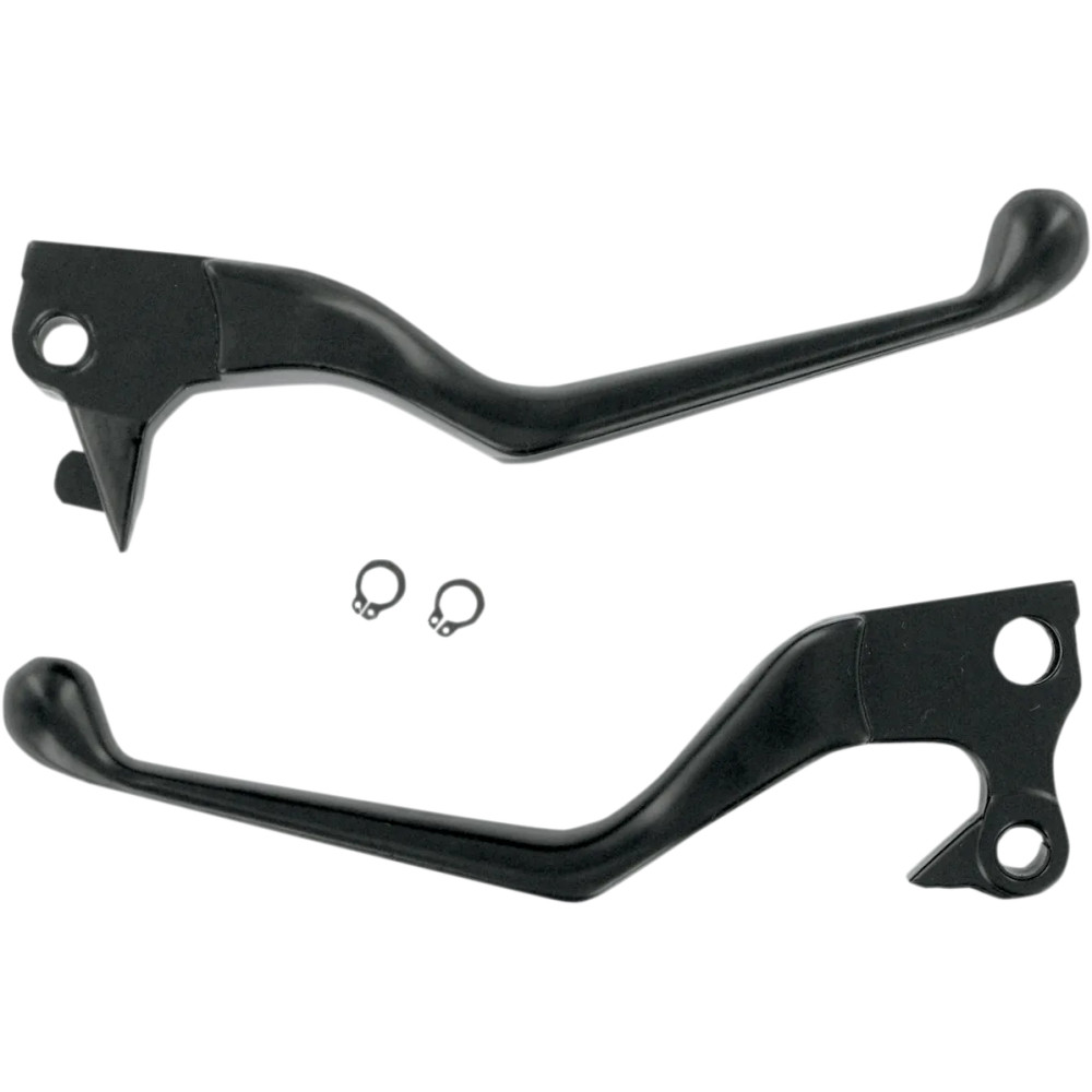 Wide Blade Lever Set — Hydraulic, matte black, pair