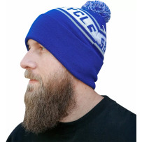 Hat Beanie — One Size, Blue, White