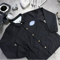 S&S® Button Down Windbreaker Jacket — Size 2XL, Black