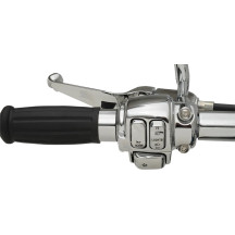 Handlebar Control Kit with Mechanical Clutch — Chrome, 14.3 mm bore, 25.4 mm clamp