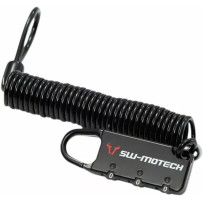 Cable Lock for Motorcycle Luggage — Cable, Black