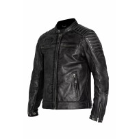 Storm Leather Jacket — Size L, Chest 116 cm, Black