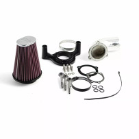 Universal Clamp-On Air Filter — Black, Red