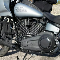 Transmission Cover — Milwaukee-Eight Softail 5-hole, Black