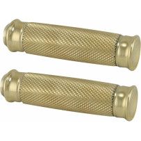Vice Footpegs — Female mount, Driver/Passenger, Brass