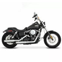 3" Muffler Slip-On Duals for Dyna — 3", Chrome