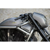 Headlight Mask — Night Rod Style, Black, ABS