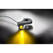 Dash Indicator Light — 12V, Front right mount, Smoke lens, for Harley Davidson®