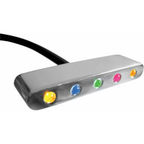 Motosign Mini — Polished silver, billet aluminum