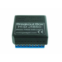 Motoscope Pro Breakout Box — SAE J1850 adapter, Deutsch (VRSC) plug