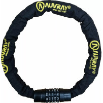 Combination Chain Lock — 8 mm, 120 cm, Black