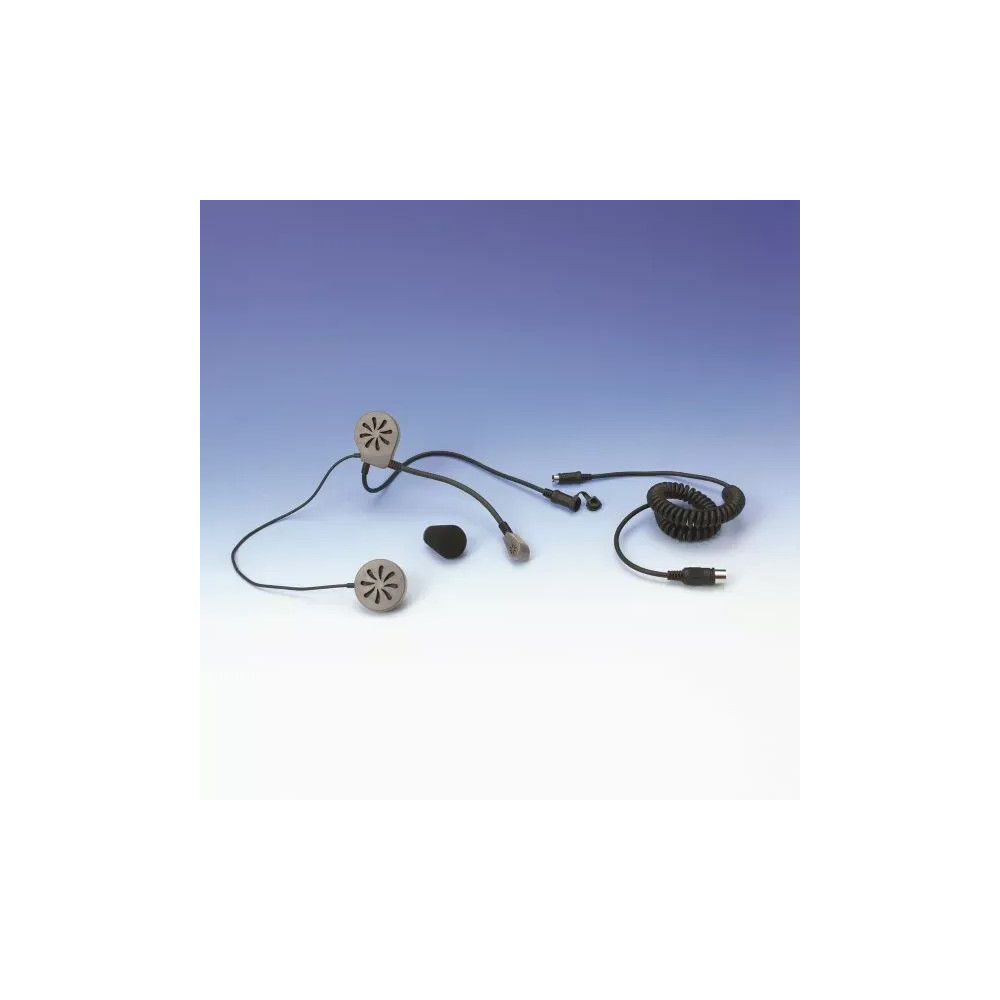 Helmet Headset 5 PIN DIN — Black