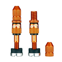 Quick Fill Schrader Tubeless Valve Set — Schrader tubeless kit, Orange