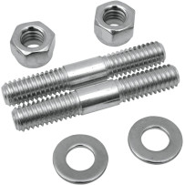 Fork Slider Bottom Cap Studs with Nuts — Front