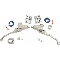 Handlebar Control Kit — 9/16" bore, 1" clamp, Hydraulic, Chrome