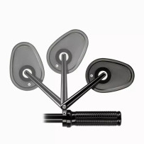 mo.view Club Pivot 110 mm Mirror — 11 cm stem, black