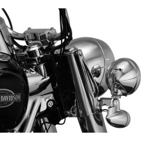 Custom Tie-Down Brackets — Chrome, pair, fits FLHR