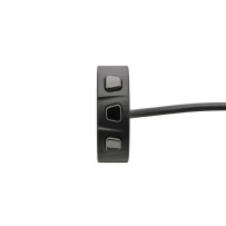 3-Button Switch for Handlebars — 3 buttons, Black