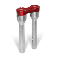 Clubstyle Straight Riser — 25.4 mm (1"), 25.5 cm (10"), Red, Silver