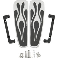 Adjustable FL Rider Longboards — 13" length, 4" width, Driver fit, Black/Chrome