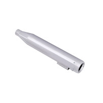 3" Muffler Slip-On Duals for Dyna — 3" diameter, chrome