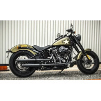 3.5" Muffler Slip-On Duals for Softails — Black