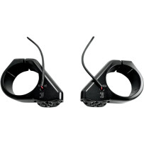 LED Fork-Mount Marker Lights — 39 mm clamp, 12 V, amber