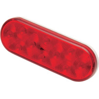 Oval LED Trailer Light — 16.5 cm (6-1/2"), 10 LEDs, red lens