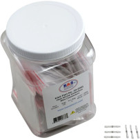 Heat-Shrink Solderless Wire Connector Kit/Refill — 26–24 AWG, 100-pack, white