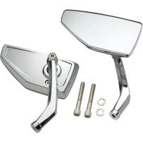 Chicane Mirror — Fits '82–'24 Harley-Davidson models, chrome