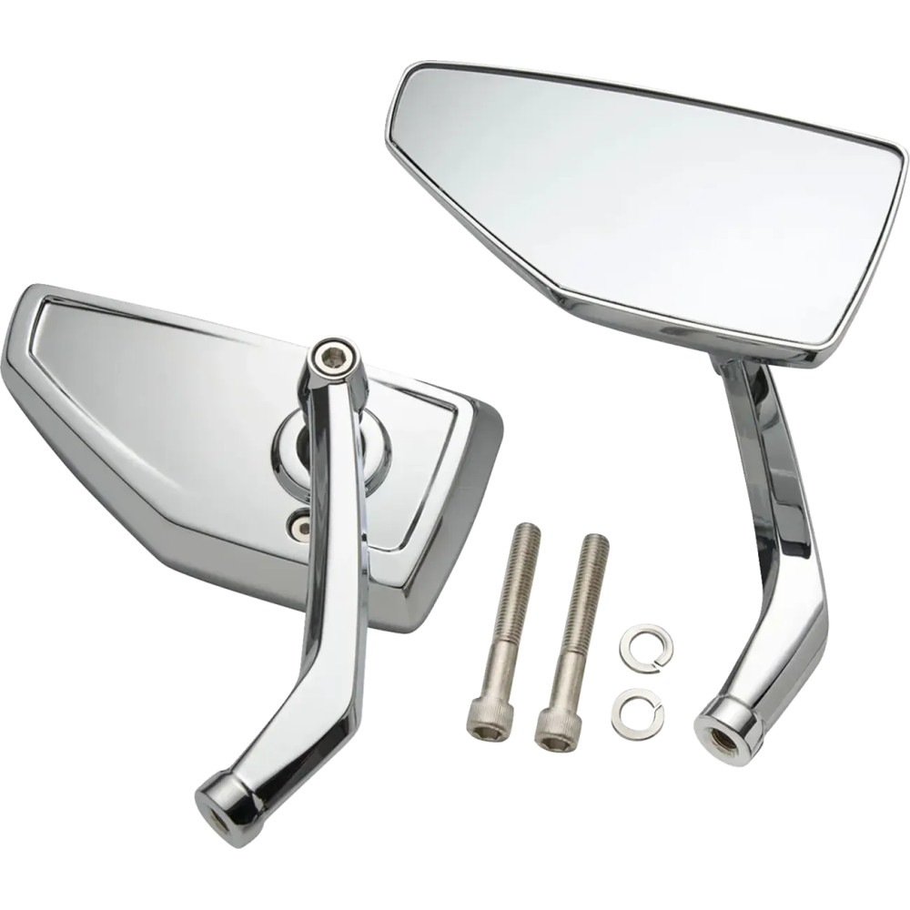 Chicane Mirror — Fits '82–'24 Harley-Davidson models, chrome