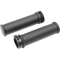 Replacement OEM-Style Rubber Grips — 25.4 mm (1") , black, flat