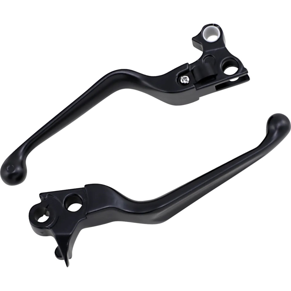 Wide Blade Lever Set — Brake & Clutch, Aluminum, Black Matte