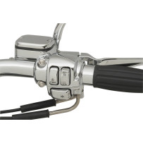 Handlebar Control Kit with Mechanical Clutch — Chrome, 14.3 mm bore, 25.4 mm clamp