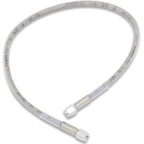 Universal Brake Line — 51 cm (20"), stainless steel, clear-coated, front/rear