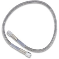 Universal Brake Line — 56 cm (22\"), clear-coated silver, front and rear