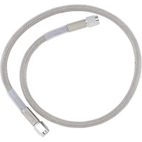 Universal Brake Line — 61 cm (24\"), Silver clear-coated