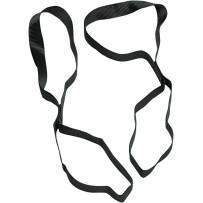 1" W Tie-Down Extensions — 1" wide, 45.5 cm (18"), Black