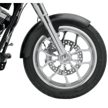 Tire Hugger Front Fender for Dresser — 16–19" wheels, 6-1/4" width, E-coating black