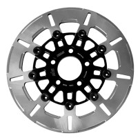 Brake Rotor Designed by Kodlin — 5-hole bolt pattern, Black, Silver, Stainless Steel