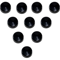Bolt Covers — 7/16\", 10 pack, Black matte