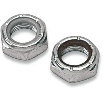 Nylock Shock Nuts — 5/8-18, cadmium finish, pair